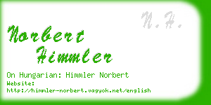 norbert himmler business card